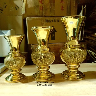 Bình bông, bình hoa Mai Liễu bằng đồng thương hiệu Hiệp Tiến Phát