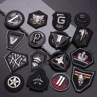 ☂Miếng Dán Ủi Lên Quần Áo Da Thêu Hình Logo 3D Độc Đáo