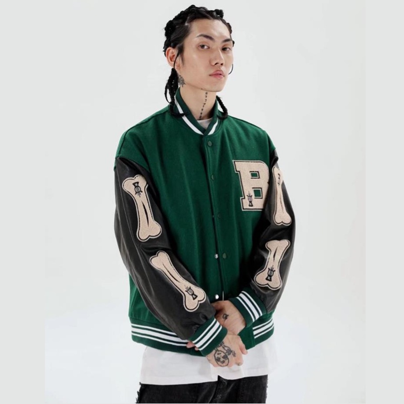 Áo Khoác Bóng Chày Dáng Rộng Áo KhoáC Nữ Form Rộng Áo KhoáC Nam In Họa Tiết Phong Cách Hip Hop Áo Mỹ Cá TíNh Cho Nam Bomber Áo Khoác Phong Cách Hàn Quốc