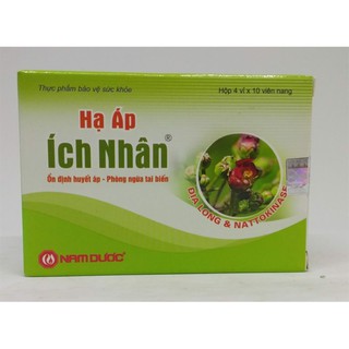 HẠ ÁP ÍCH NHÂN - GIÚP HẠ HUYẾT ÁP, DUY TRÌ ỔN ĐỊNH HUYẾT ÁP