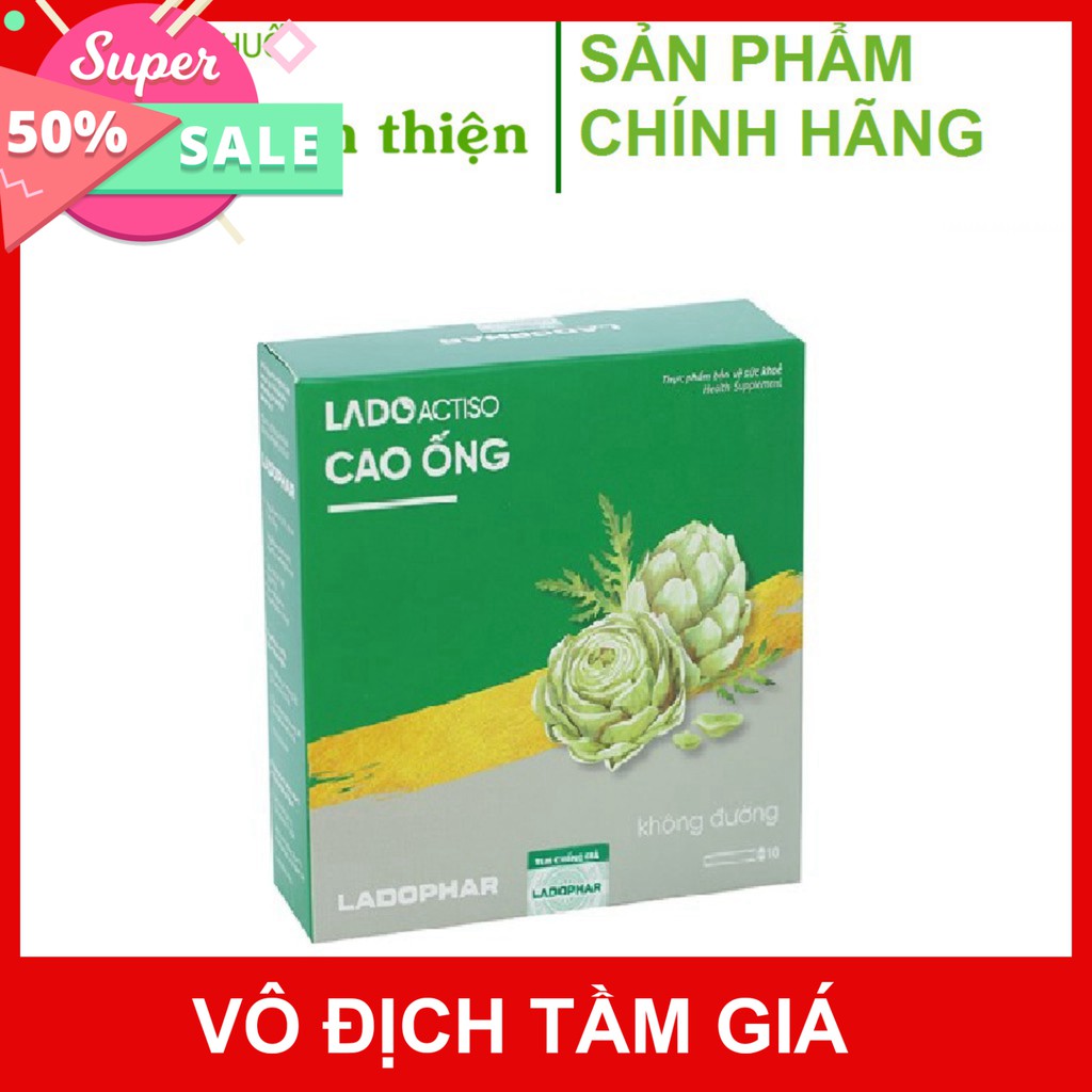 Ladoactiso Cao Ống (Không Đường) giúp thanh nhiệt, mát gan giải độc - Hộp 10 ống 10ml