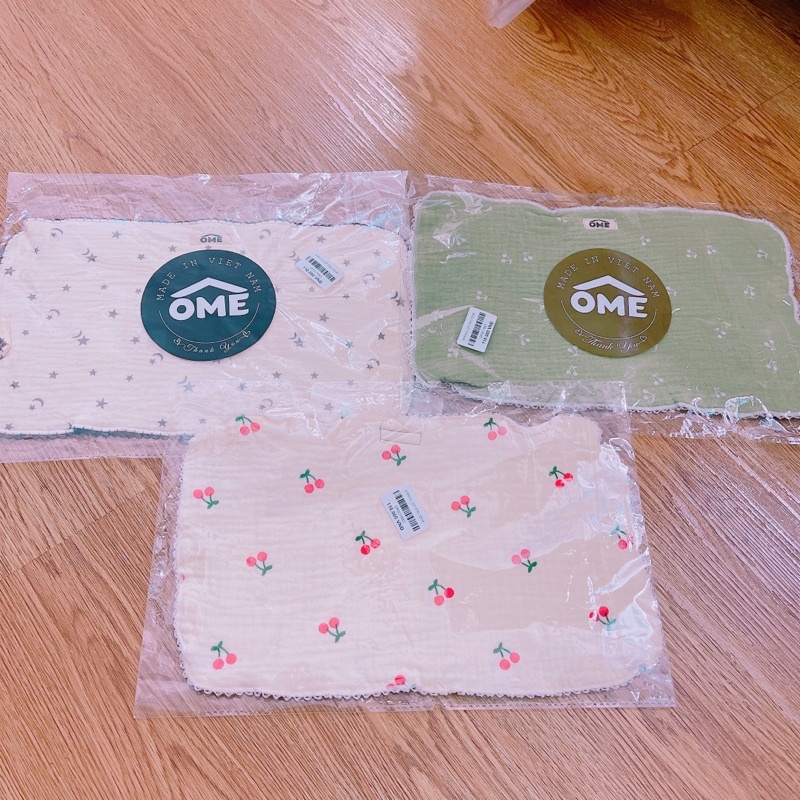 Miếng lót đầu ôme vải xô 8 lớp phong cách hàn quốc