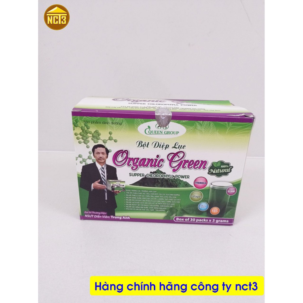 { Bán Gía Sỉ } Bột Diệp Lục Oganic Green ( Hàng Chính Hãng Công Ty NCT3 )