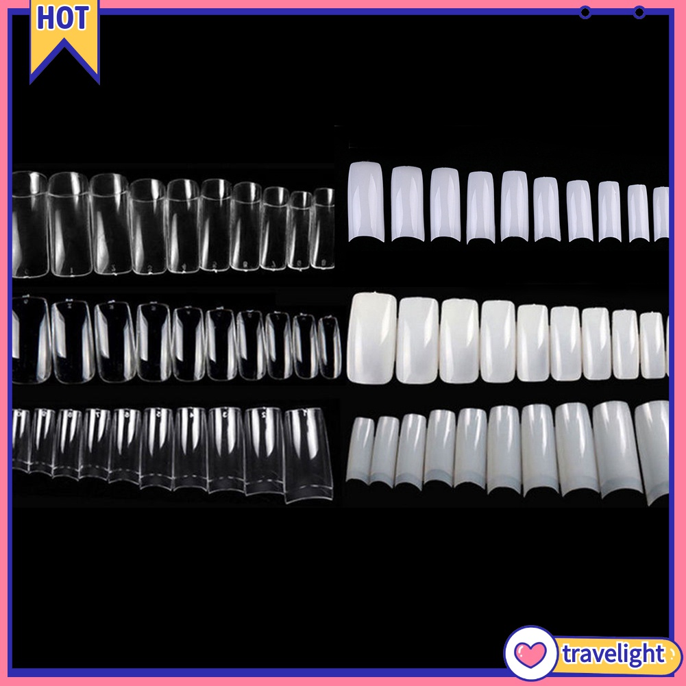 500 Móng Tay Giả Bằng Nhựa Acrylic