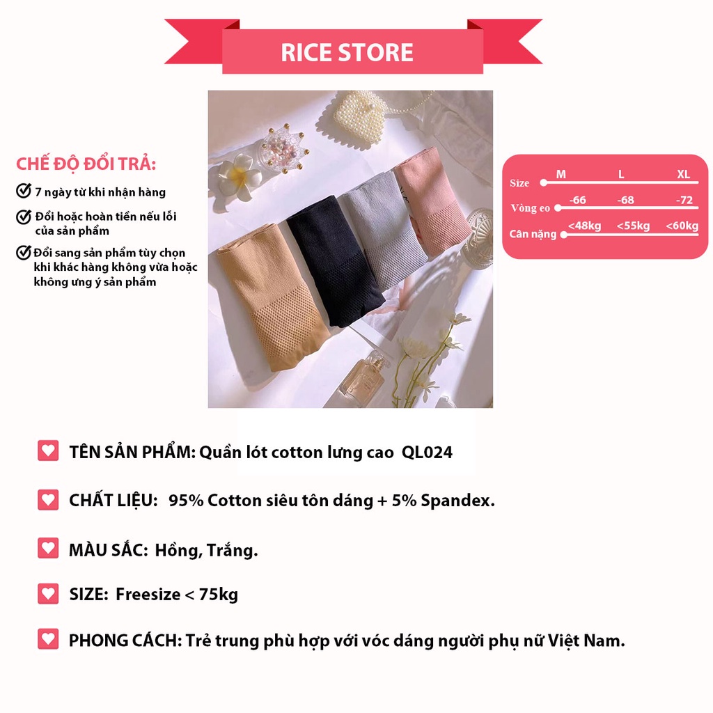 Quần lót nữ cotton kháng khuẩn cạp Lưng cao cấp cute bigsize KIMCHIBIKINI chip nhật viền ren mềm mại dễ thương QL024