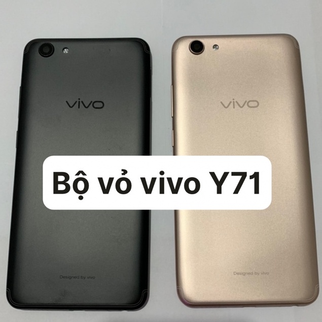 Bộ vỏ điện thoại full zin Vivo Y71 / Vivo 1724 ( dùng chung ) - bộ gồm lưng, sường, phím bấm, kính camera