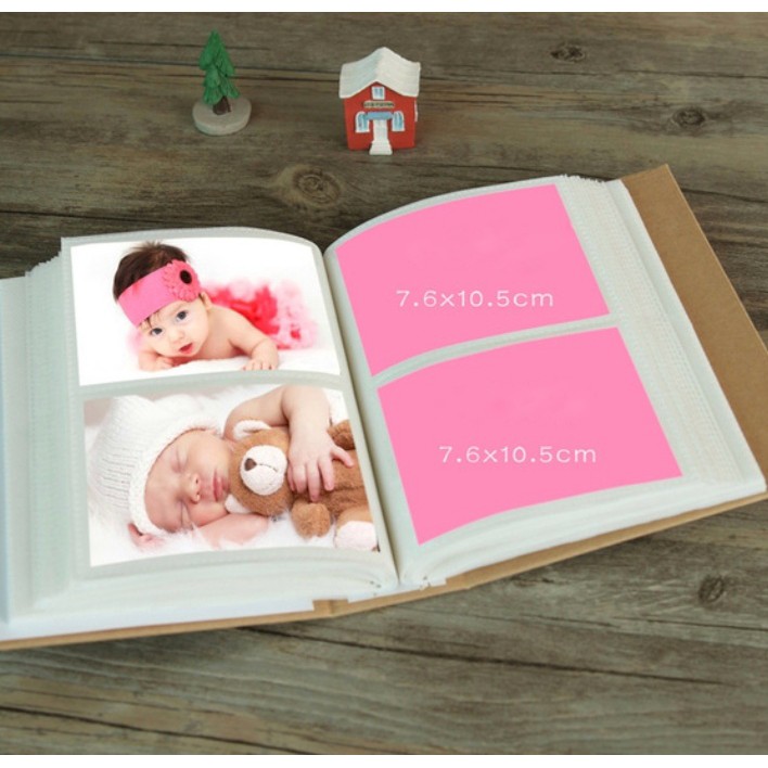 Album ảnh đựng 200 ảnh 7x10 (có thể đựng ảnh 6x9 ép plastic)