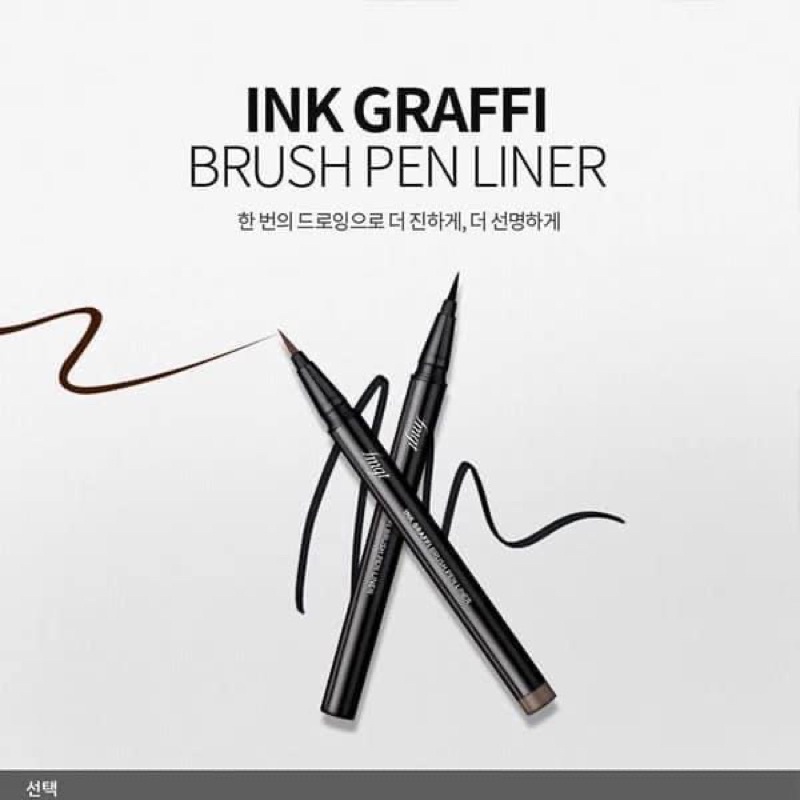 Kẻ Mắt Nước The Face Shop fmgt Ink Graffi Brush Pen Liner NÂU