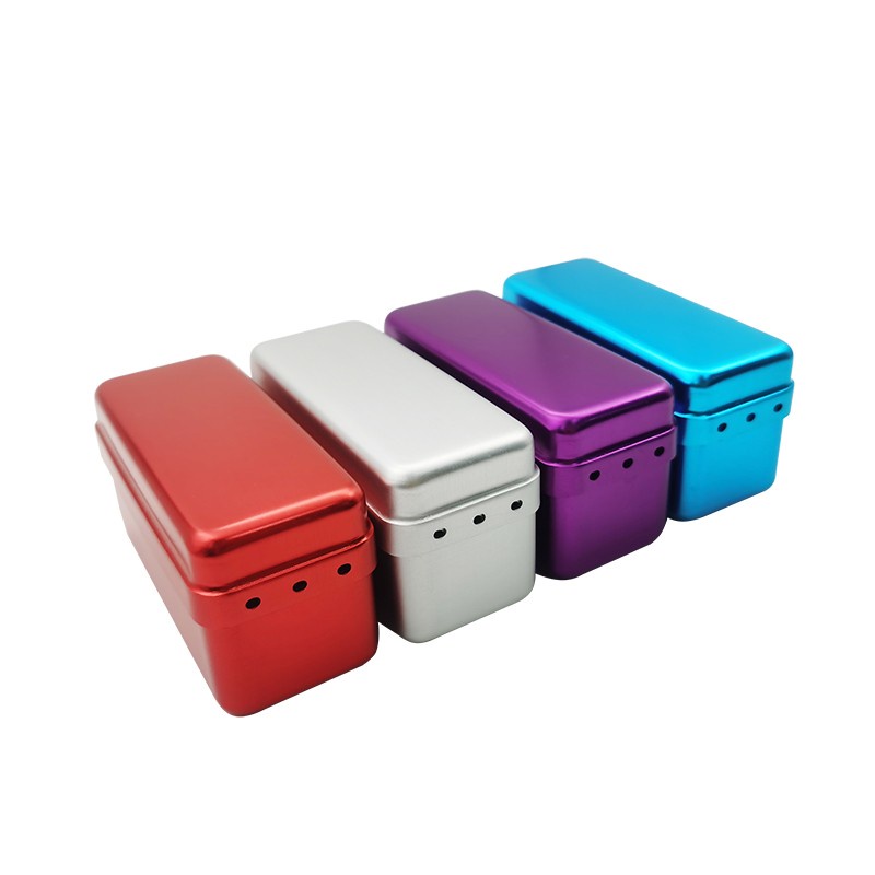 Hộp Khử Trùng Nha Khoa 72 Lỗ Bằng Nhôm Có Giá Đỡ Cho Burs