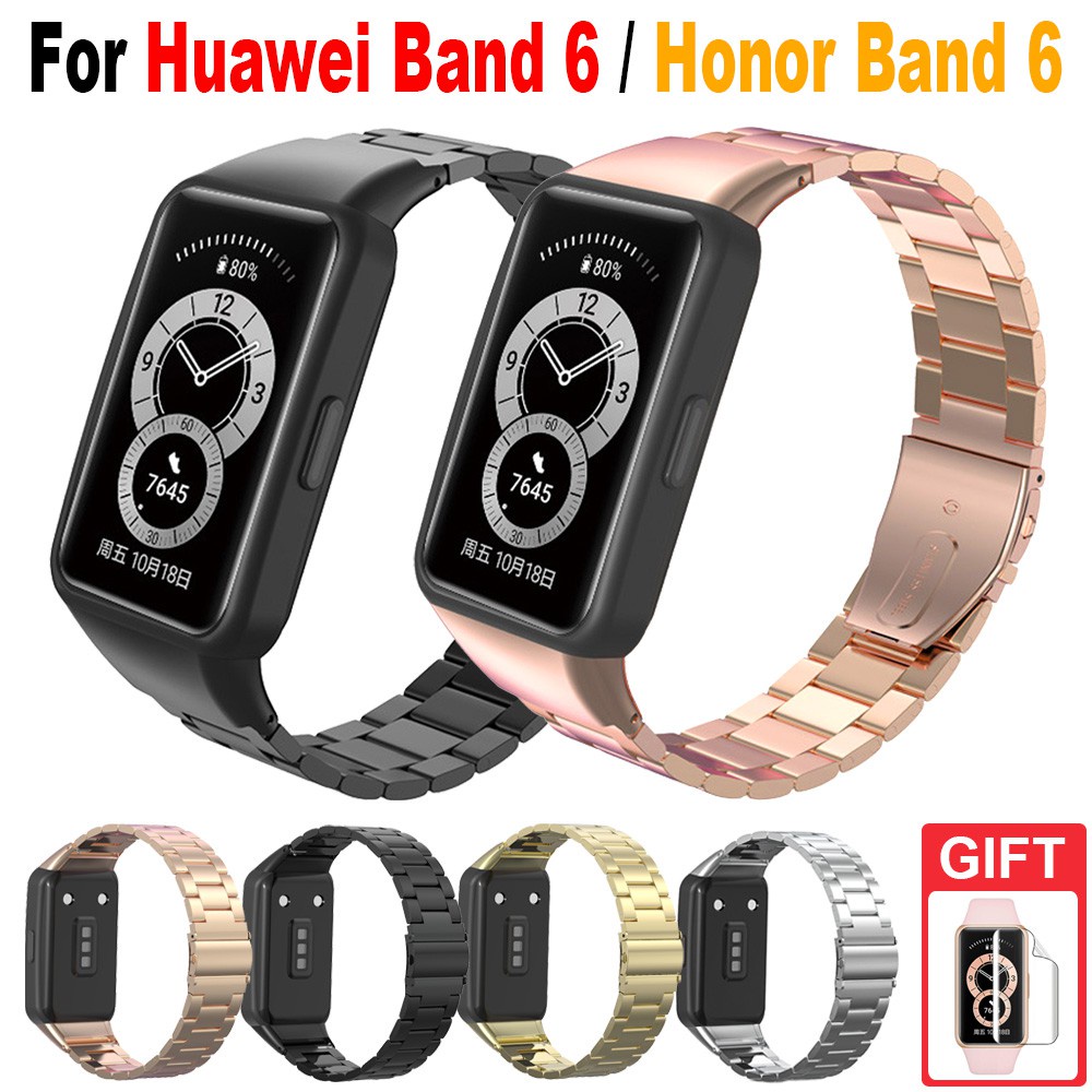 Dây Đeo Inox Cho Đồng Hồ Thông Minh Huawei Band 6 / Honor Band 6