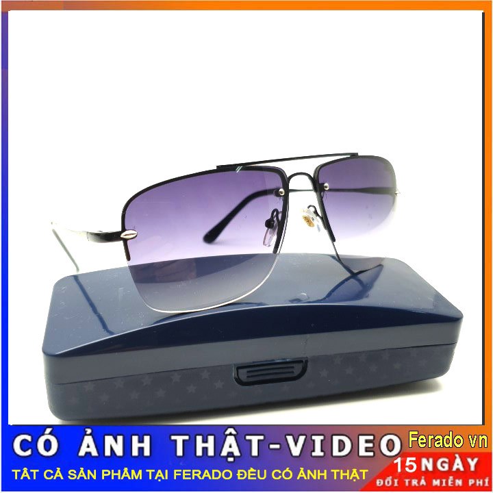 Kính Mắt Vuông Tím Thời Trang Nam