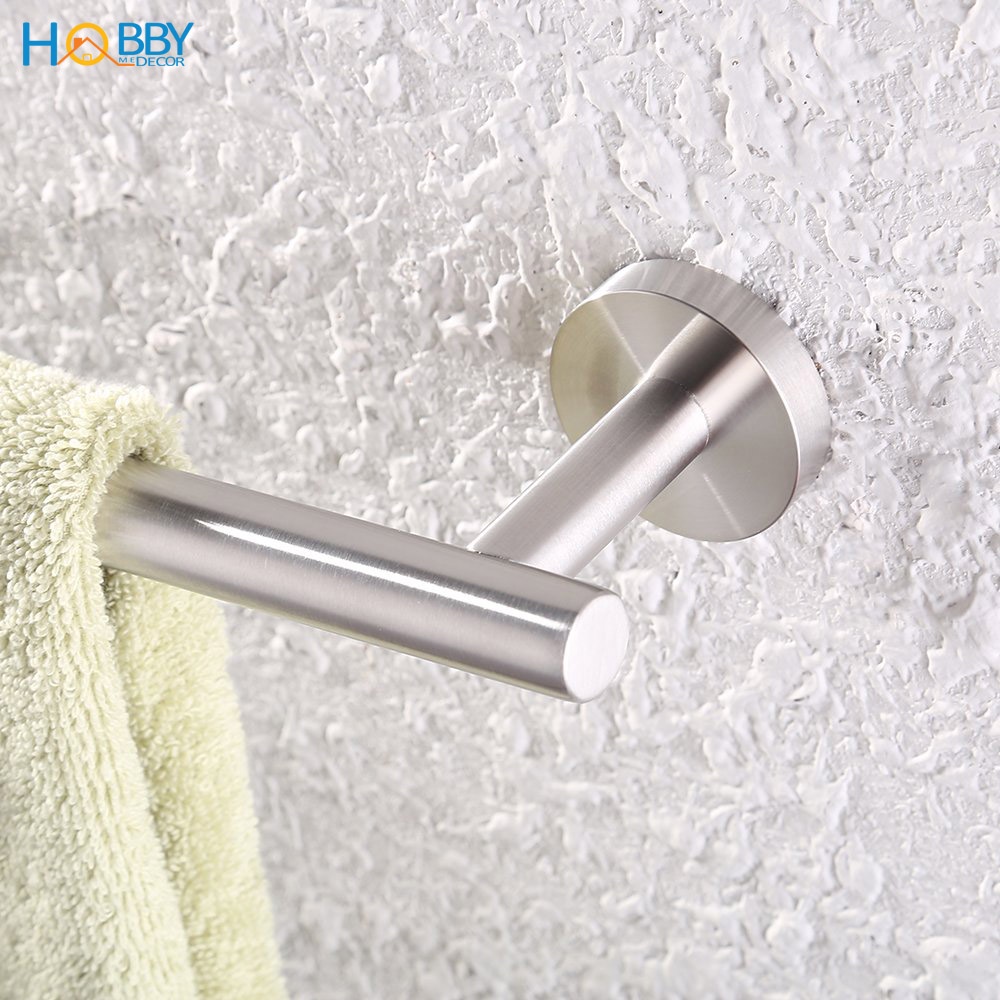 Thanh treo khăn nhà tắm Inox 304 khoan tường HOBBY Home Decor GT70 - dài 70cm lắp rắp đơn giản