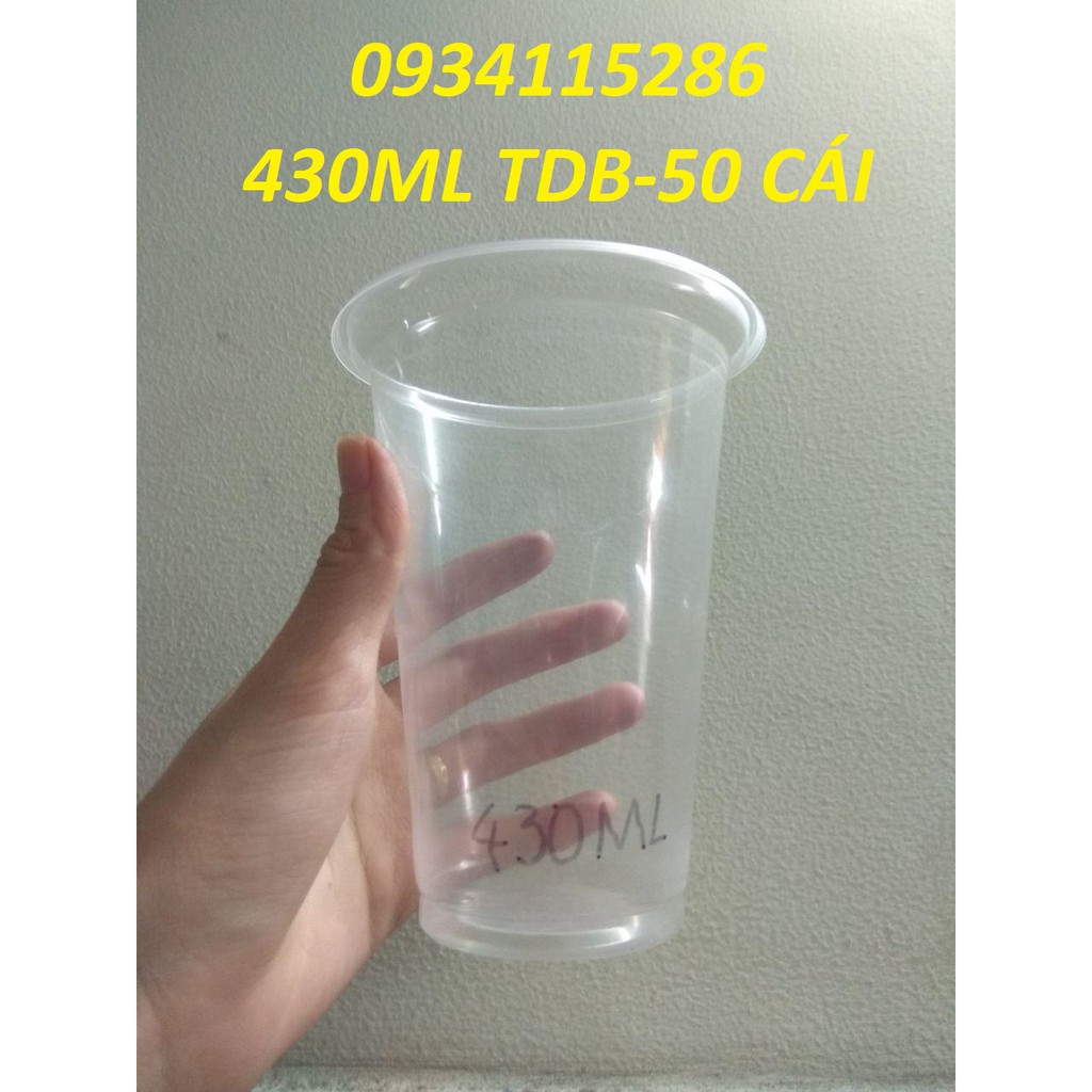 [430ml-50c]Ly nhựa PP trơn 430ml, ly nhựa dùng 1 lần, ly chè, ly đậu hủ, nước ngọt, cafe- LY ĐẸP!!!