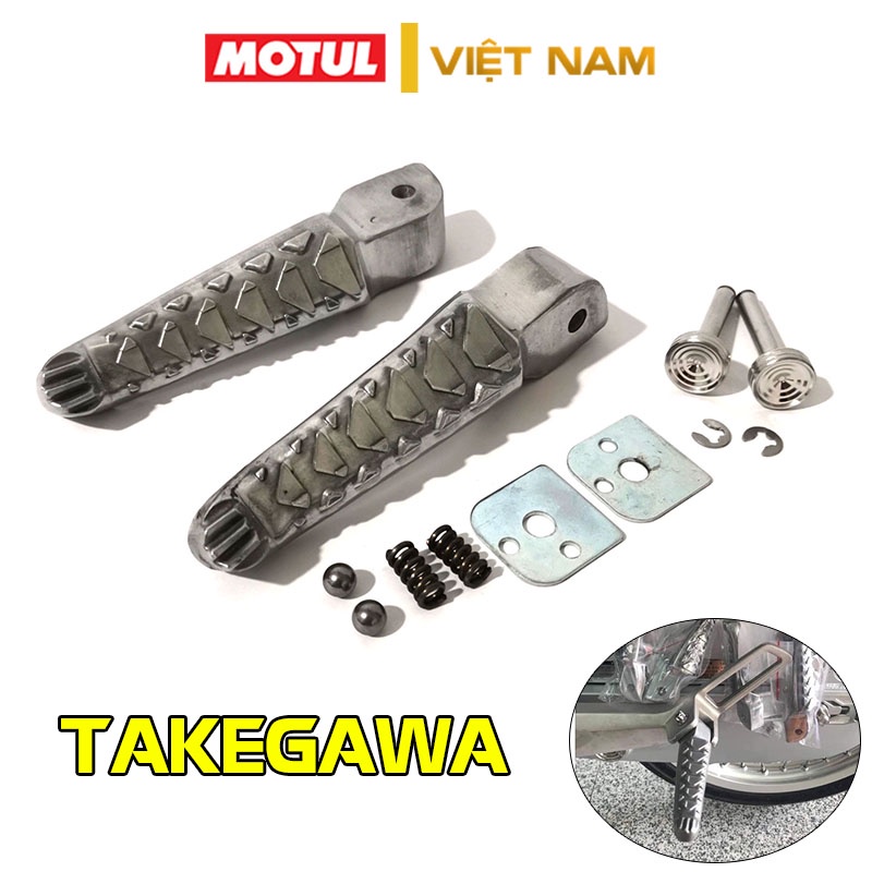 Gác chân Takegawa Wave, Sirius, Ex 150, Vario, Ex 135, Dream, Vision, Future, Ducati nhôm nguyên khối để chân sau xe máy