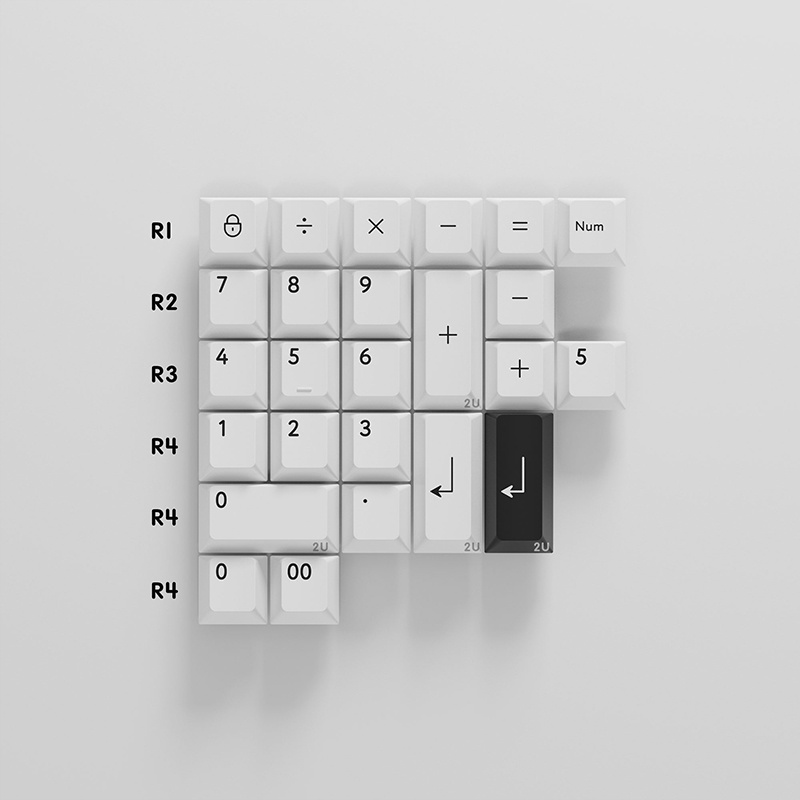 Keycap KBDfans BOW MacOS nhựa PBT in doubleshot, 163 nút bàn phím cơ, cherry profile