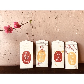 Zó project - set bao lì xì giấy dó 2024 - lucky hanmade envelop