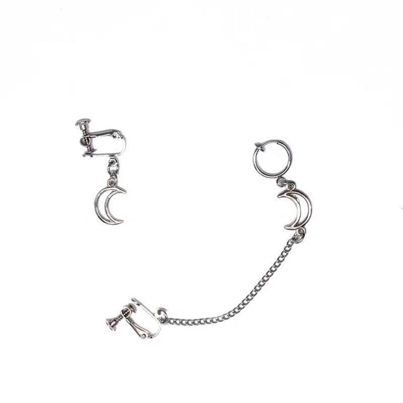 Khuyên tai nữ hình mặt trăng rỗng thời trang cá tính 2277