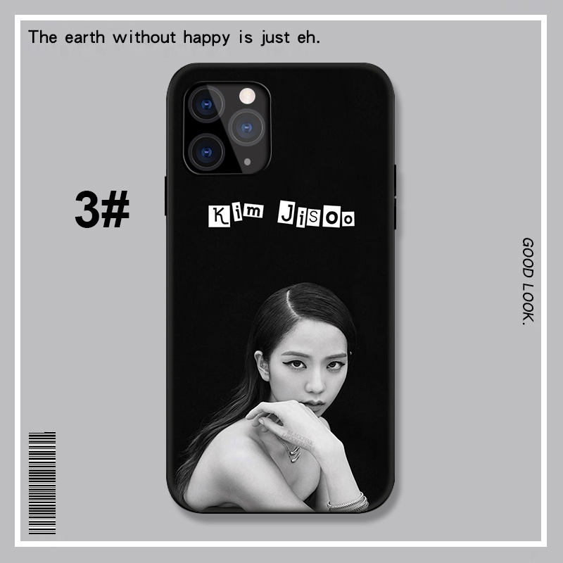 Ốp điện thoại mềm in ảnh chụp Blackpink Jisoo LU15 dành cho iPhone X XR XS Max 6 6s 7 8 Plus 5 5s SE SE2 2020