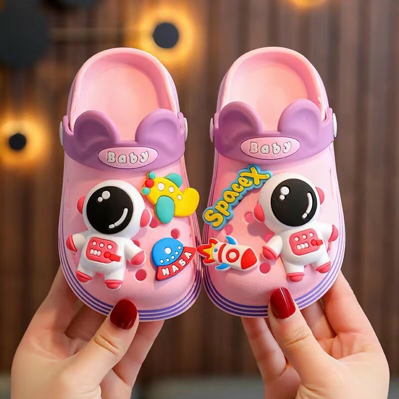 [XẢ KHO] DÉP SỤC STICKERS PHI HÀNH GIA CHO BÉ TRAI VÀ BÉ GÁI SIZE TỪ 18-33