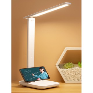 Đèn led để bàn học có kệ để điện thoại