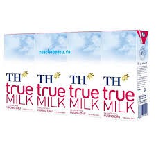 Sữa tươi TH True Milk hương dâu/ socola/ có đường/ ít đường/ không đường  180ml