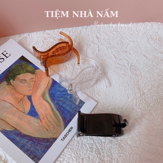 🎀 KẸP TÓC CÀNG CUA 3 RĂNG KHÔNG GÃY - [ Nhà Nấm handmade ]
