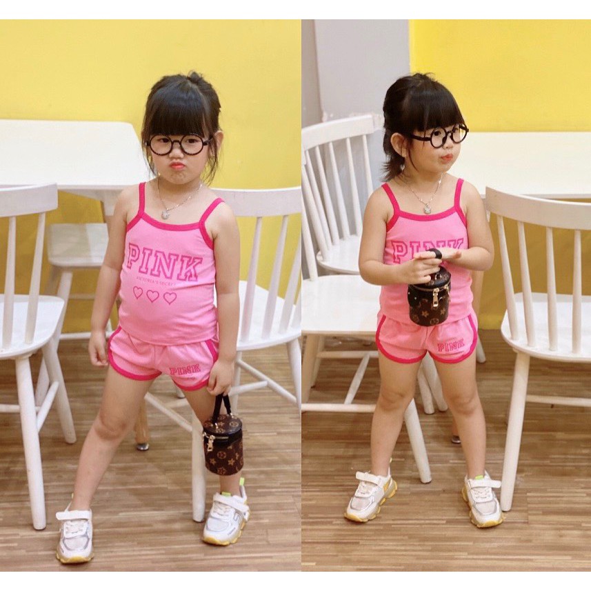 [Hình thật+clip thật] J75 Bộ bé gái 2 sports siêu cute