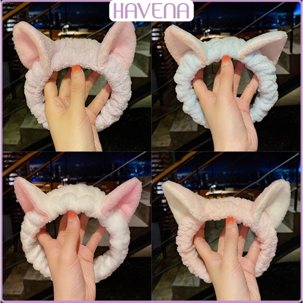 Băng Đô Cài Tóc Rửa Mặt Tai Gấu Cute Hàn Quốc HAVENA BD01