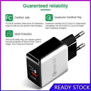 FL【COD Ready】USB Fast Charging Quick Wall Charger Adapter Plug for Samsung Android iPhone LG