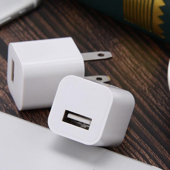 Củ sạc usb dành cho điện thoại , trắng vuông