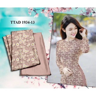 VẢI ÁO DÀI HOA CÚC NHÍ