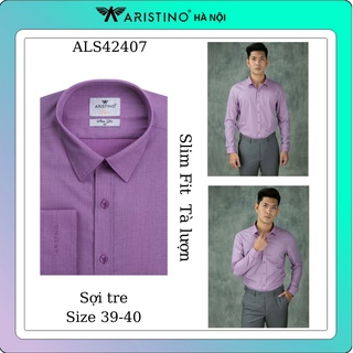 (MAIHSM25K) Áo sơ mi nam dài tay ARISTINO sợi tre from slim ALS42407 (xả)