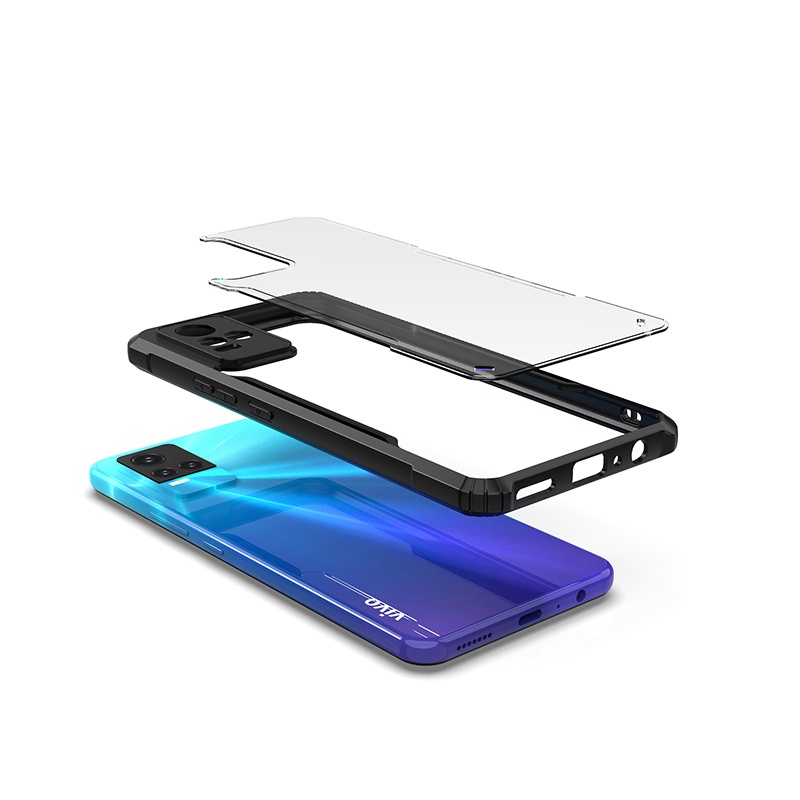 Ốp điện thoại acrylic màu trong suốt cho VIVO Y21 Y21S Y33S Y20 Y20i Y20S G Y20A Y20G Y20T Y12S Y12A 2021 Y50 Y30i Y31