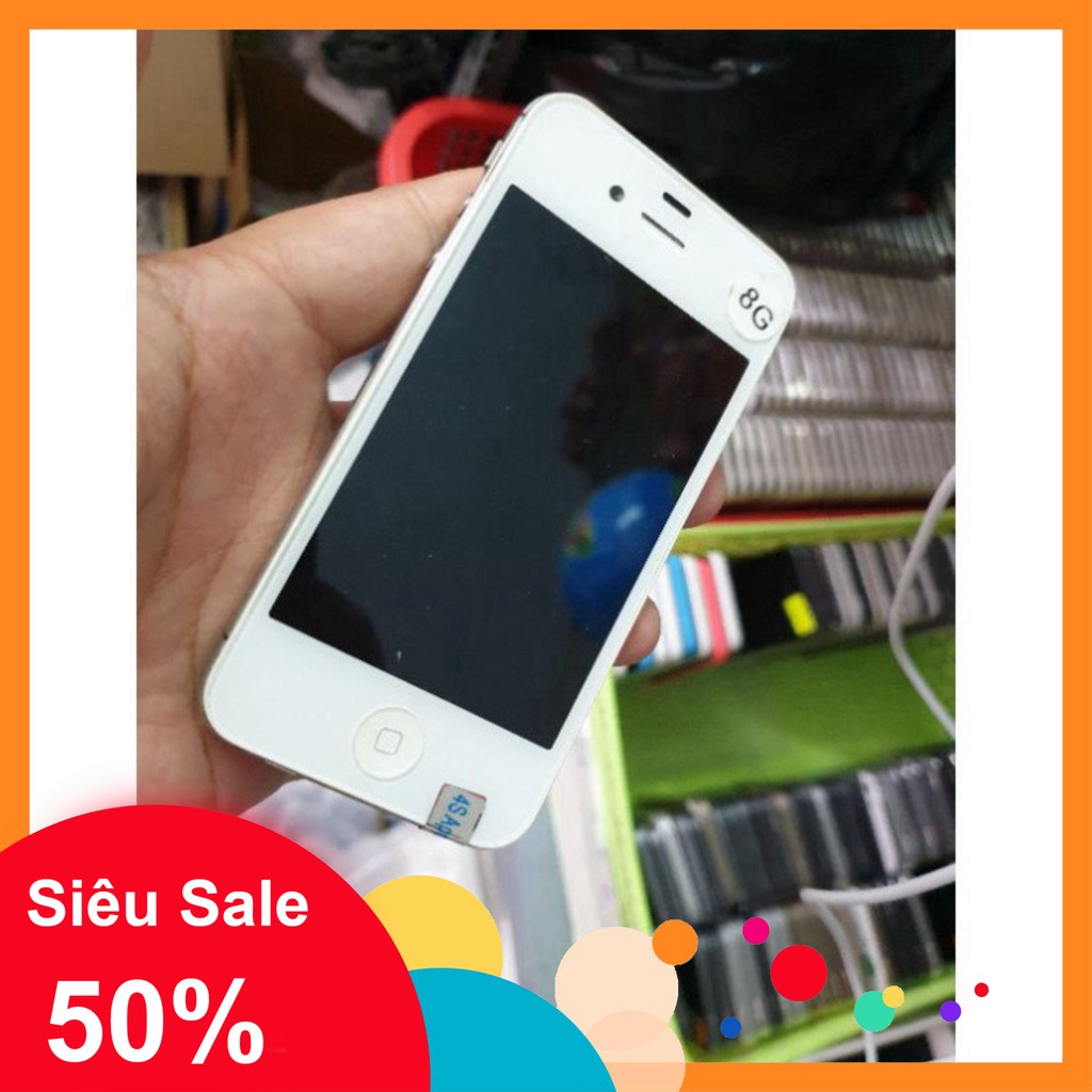 GIẢM 50% CÁC BÁC ƠI điện thoại Iphone 4S 16G bản Quốc tế, Full nghe gọi GIẢM 50% CÁC BÁC ƠI