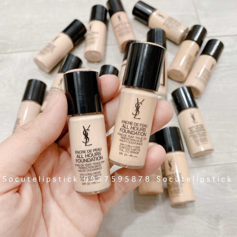 Kem nền Y.SL 24h All Hours Foundation - 24h Long-wear Flawless Matte Full Coverage Mini 5ml - 10ml