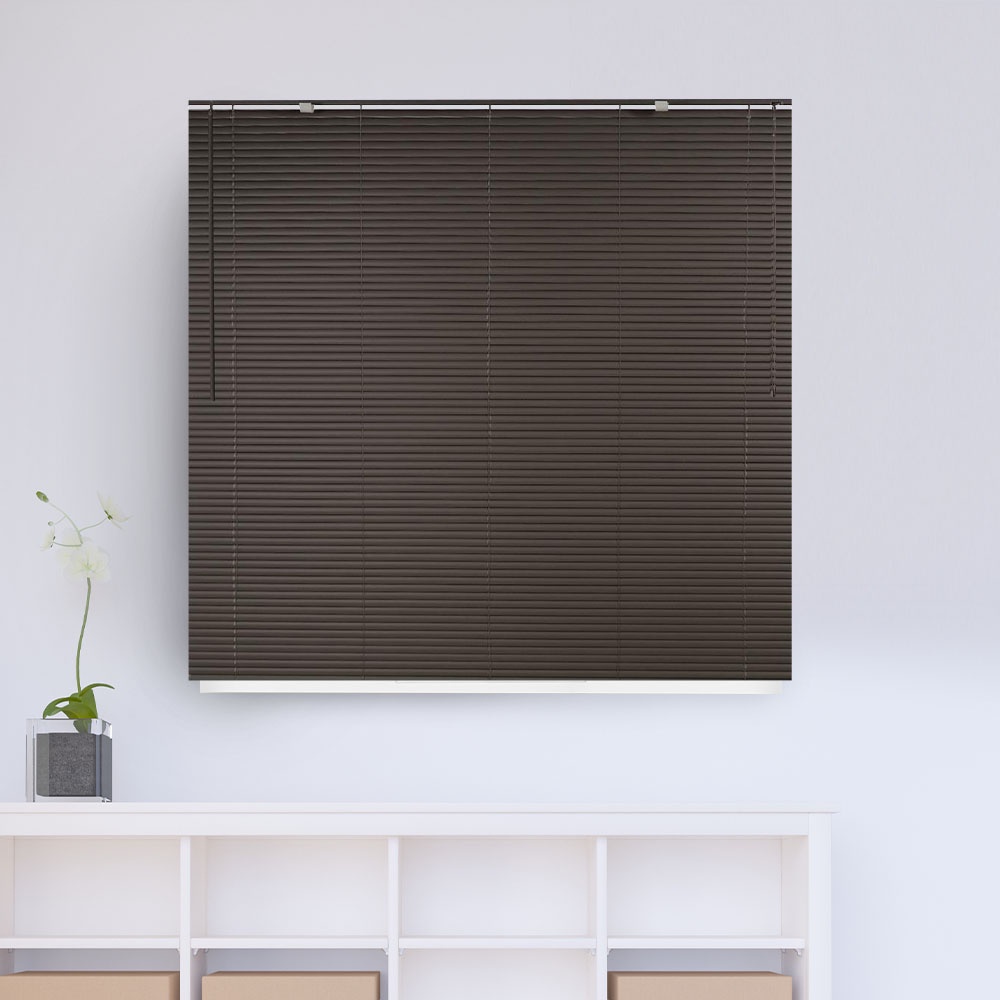 HomeBase HLS Rèm Màn cửa cuốn nhựa vinyl R155xC160cm màu xám đậm