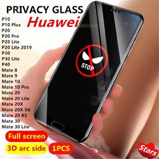 Kính cường lực anti-spy huawei mate 20 30 lite huawei p20 pro p30 p40 lite y6p y8p nova 5t 7i 7se bảo vệ màn hình riêng tư