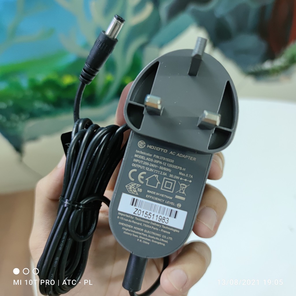 Nguồn Adapter 12V - 2.5A chính hãng HOIOTO dùng cho các thiết bị điện cao cấp (hàng chuẩn bảo hành 12 tháng)