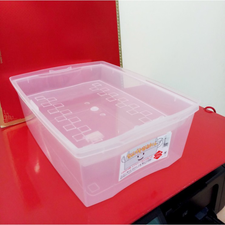 hộp nhựa đựng đồ trong suốt có nắp, cỡ giấy photo A4. Nhật sx. K967