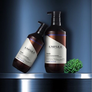 Bộ dầu gội xả phục hồi tóc hư tổn karsilk keratin repairing 800ml