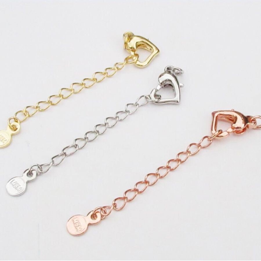 [CTJ004] Phụ kiện trang sức (DIY) - Khóa Trái tim kiểu chuỗi - Mở rộng