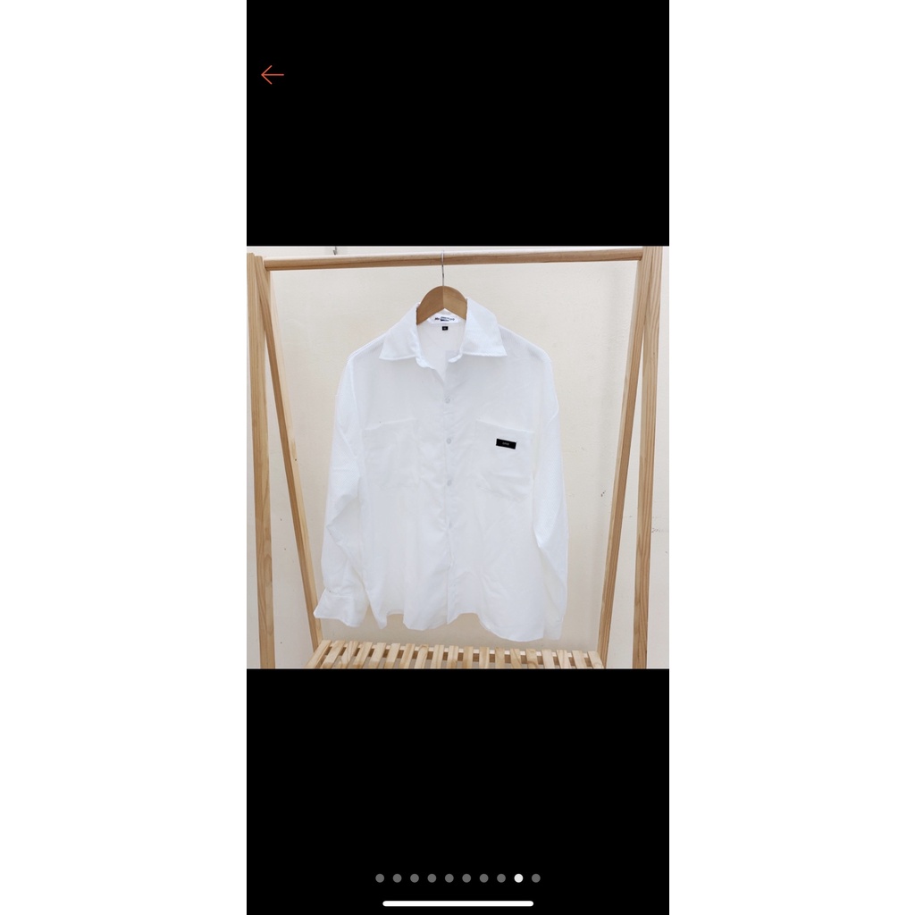 Áo Khoác Nhung Tăm Chống Nắng Khoác Ngoài Unisex 6 Màu Cổ Sơ Mi Có Túi