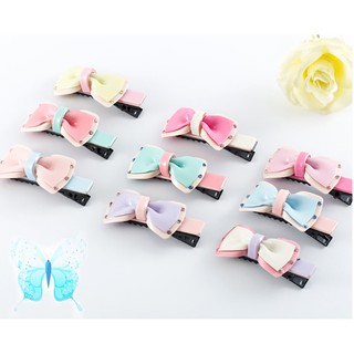 Kẹp tóc mái nơ nhiều màu