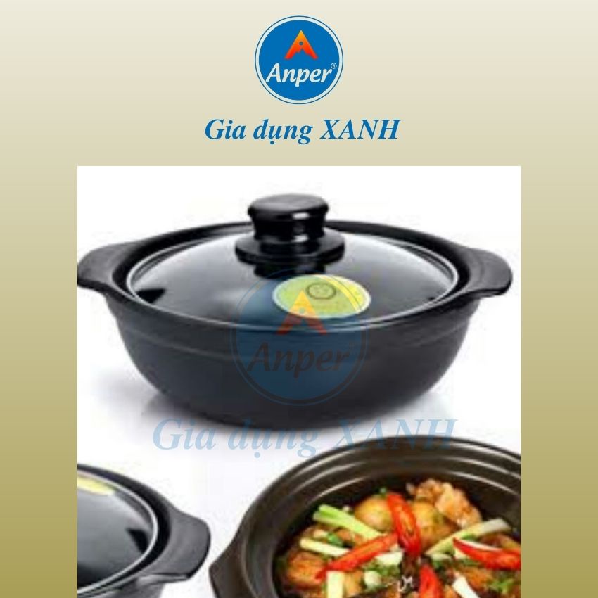 Nồi đất kho cá kho thịt lòng CẠN (KO BẾP TỪ)  nồi đất nấu mì cay  kho quẹt kiểu nồi đất hàn quốc