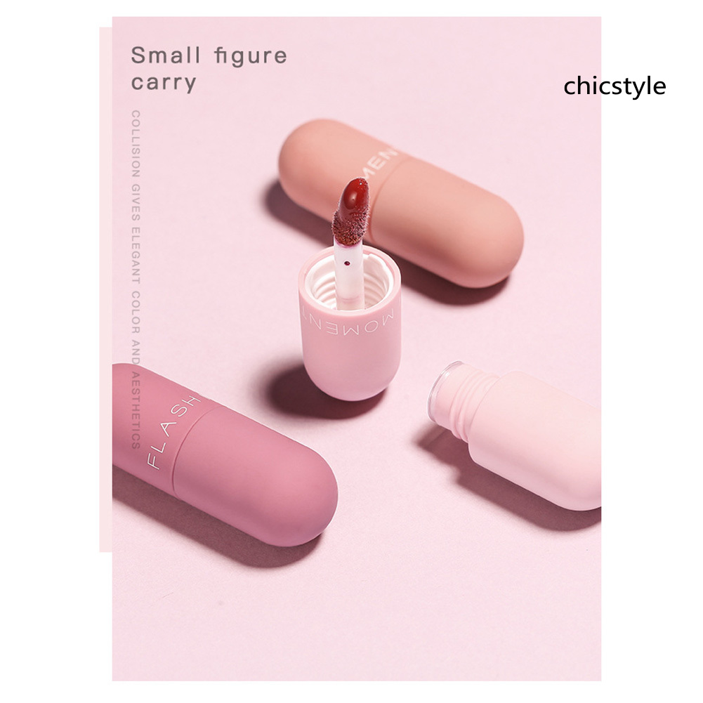 (Hàng Mới Về) Set 3 Son Kem Lì Mịn Mượt Như Nhung Lâu Trôi Thiết Kế Hình Viên Thuốc Mini | BigBuy360 - bigbuy360.vn