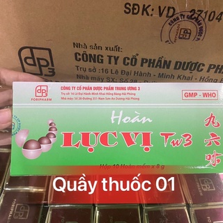 Hoàn lục vị TW3 giúp tư âm, bổ thận, nhuận phế( bổ phổi) hộp 10 hoàn mếm