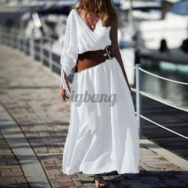 Đầm Maxi Trễ Vai Cổ Chữ V Plus Size | BigBuy360 - bigbuy360.vn