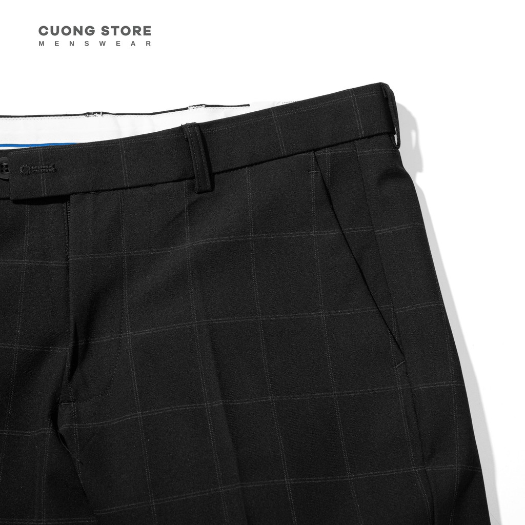 Quần short tây nam cao cấp kẻ sọc MRC 9505-LH dáng ôm vừa vặn co giãn nhẹ thoải mái - MENFIT