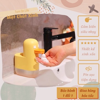 MÁY TẠO BỌT RỬA TAY CẢM BIẾN TỰ ĐỘNG VỊT VÀNG ĐÁNG YÊU