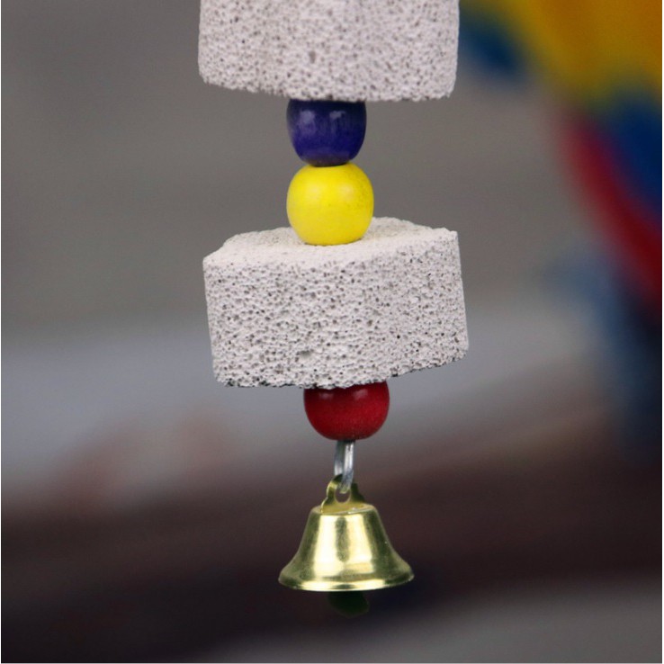 Chùm Móc Treo Đồ Chơi Kiêm Mài Mỏ Cho Vẹt